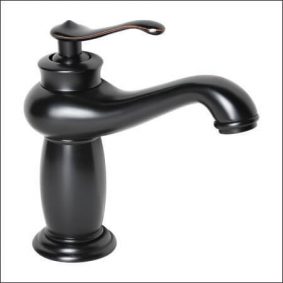 Vòi lavabo đồng đen LD36