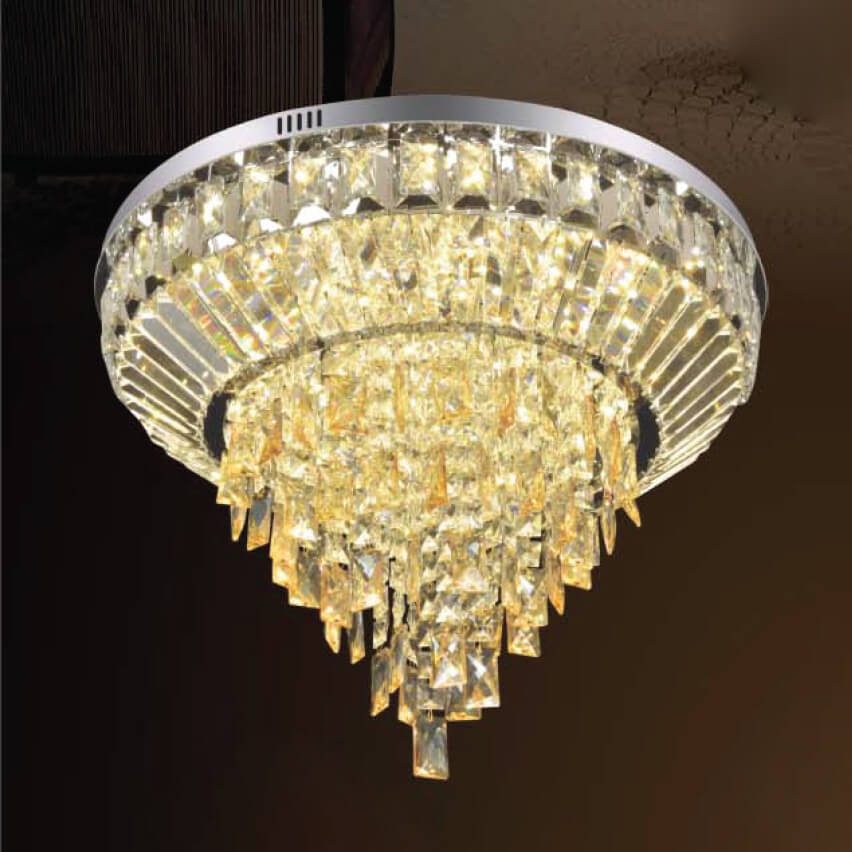 Đèn mâm pha lê ốp trần MOR18