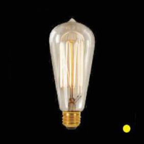 Bóng đèn ST64 Led thuỷ tinh vàng